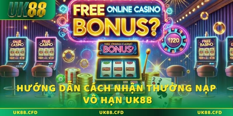Thưởng nạp vô hạn UK88 - Cơ hội vàng cho người chơi 4 Hướng dẫn cách nhận thưởng nạp vô hạn UK88