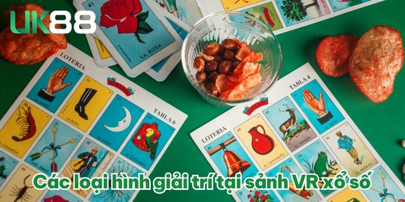 Các loại hình giải trí tại sảnh VR xổ số